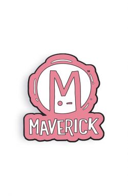 Maverick Logo Enamel Pin - Blue 437x668-1